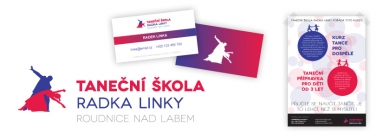 Taneční Škola Radka Linky logo, vizitky, plakát