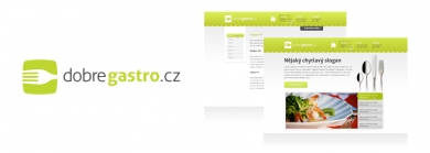 DobreGastro.cz logo, grafický návrh webu