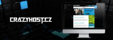 Crazyhost.cz logo a grafický návrh webu